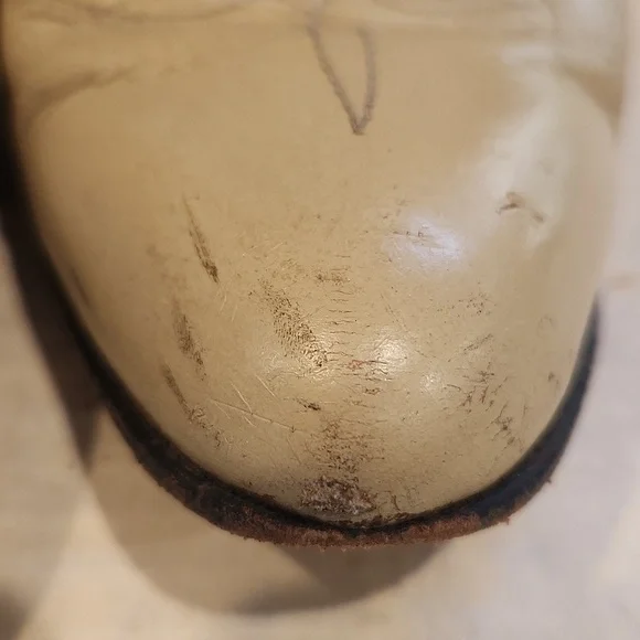 TONY Lama Women's Leather Ywo Tone Cowboy Boots - Picture 14 of 15